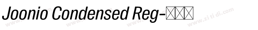 Joonio Condensed Reg字体转换 Joonio Condensed Reg字体转换